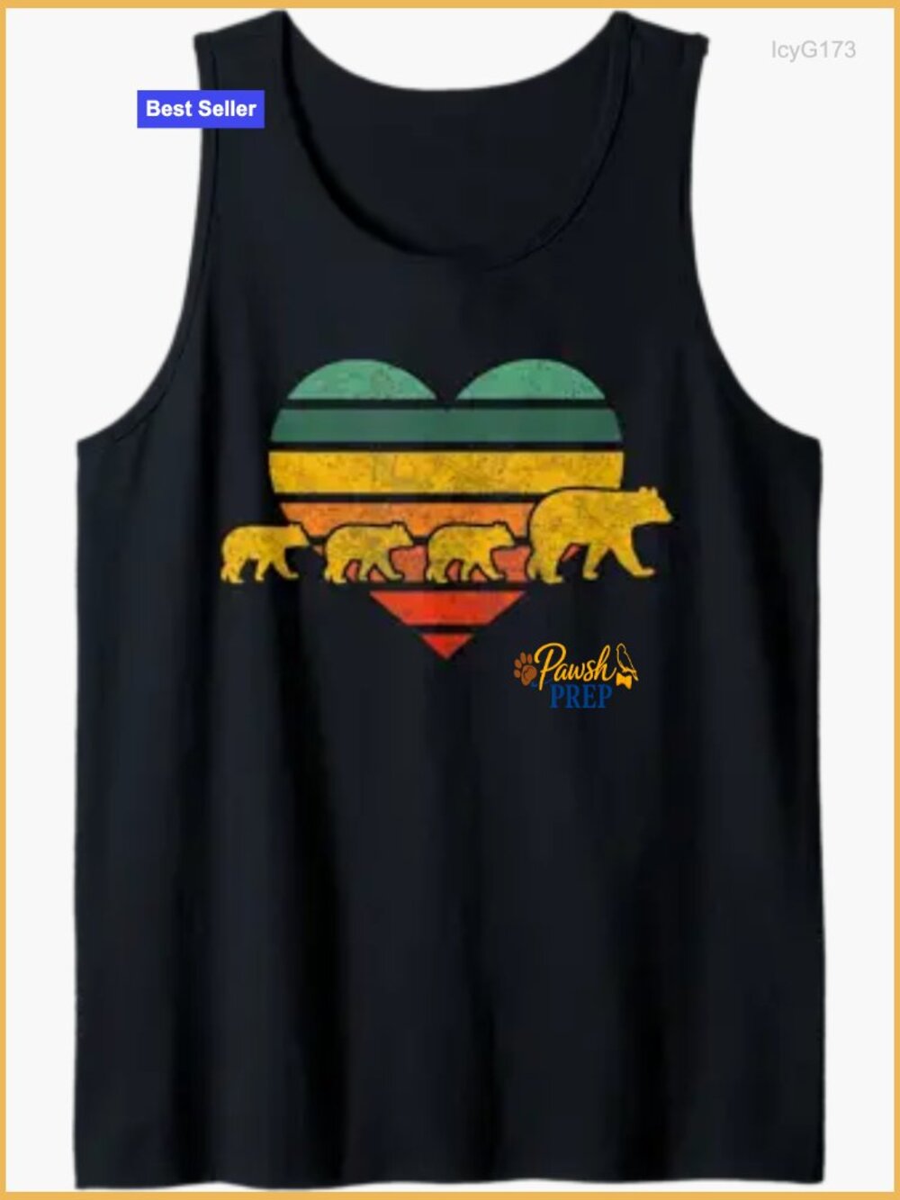 Retro Heart Tank Top Classic Fit Scoop Neck Lightweight Cotton